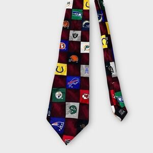Team NFL Men's Necktie All Teams Logo 100% Silk Draft Ready Tie Made In‎ USA